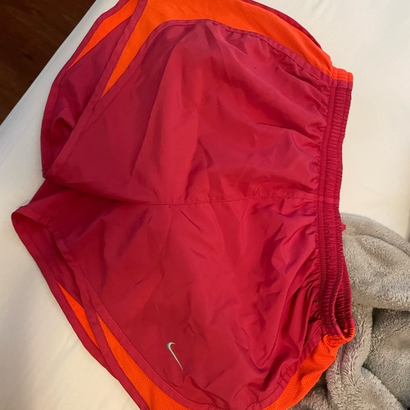 Nike hot pink and neon orange shorts - Picture 2 of 6